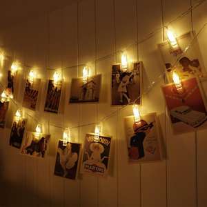 Popular Christmas Holiday Ideal Gift 2m 20LED <strong>Photo</strong> Hanging <strong>Clip</strong> <strong>String</strong> <strong>Light</strong> for Dormitory Bedroom Indoor Decoration - Product Image 1