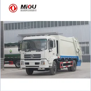 New china garbage truck weight 7cbm small compressor garbage truck box garbage