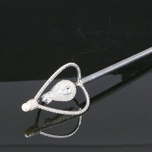 Royal Crown style Scettro Wand Strass Concorso di Bellezza Da Sposa Da Sposa Magia Fairy Queen Double Side regina scettro forl <span class=keywords><strong>vendita</strong></span> - Product Image 4