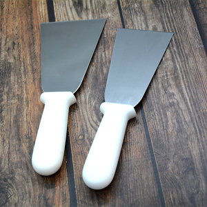 Gran Venta de espátula giratoria de acero inoxidable, juego de espátula para parrilla de barbacoa, juego de espátula de cocina de Metal con borde de corte con <span class=keywords><strong>mango</strong></span> de plástico - Product Image 4