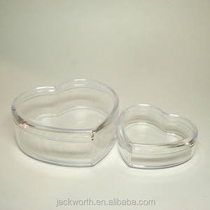 Boîte en plastique transparente en forme de cœur pour chocolats - Product Image 4