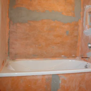 Membrana impermeabilizante para pared de ducha y suelo, color naranja, PE PP