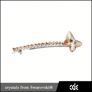 cristalli di accessori per capelli swarovski farfalla clip di capelli thailandia