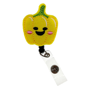 Porte-badge rétractable Lailina personnalisé en feutre, motif ver animalier mignon, pour infirmière, cadeau pour enseignant, accessoires de bureau - Product Image 4