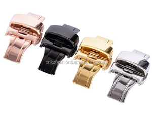 <span class=keywords><strong>Boucle</strong></span> de montre à déployement en acier inoxydable 12/14/16/18/20/22/24 mm, fermoir à bouton-poussoir, <span class=keywords><strong>boucle</strong></span> <span class=keywords><strong>papillon</strong></span> pour bracelet de montre - Product Image 2