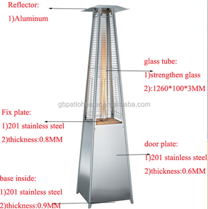 Natural Gas Estufas <span class=keywords><strong>Terraza</strong></span> Patio Calentador de Pintura En Polvo Duradera Popular Precio Calentador de Patio Eléctrica - Product Image 2