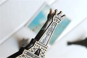 Corea papelería Vintage <span class=keywords><strong>Effiel</strong></span> Tower Paris Metal Memo Clips de papel para fotos suministros de oficina - Product Image 4