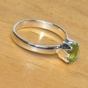 Genuine Peridot <b>Ring</b> Wholesale 925 Sterling Silver Manufacturer Jewellery Casa De Plata - Product Image 3