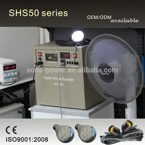 完全な50w60ワット80ワットソーラーホーム照明システム、 販売用太陽光発電、 テレビ付きソーラーシステムdc12vと太陽ファン