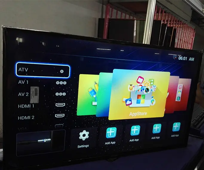 super slim smart android 55 inch LED TV 4K LED TV wifi