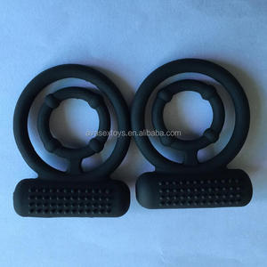 Gecikme boşalma için tasarlanmış çift halka silikon titreşimli halka fonksiyonel <span class=keywords><strong>Penis</strong></span> halkası - Product Image 4