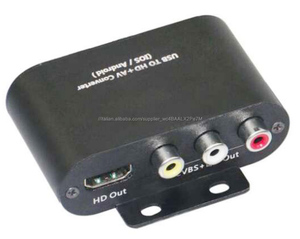 2017 New Hot USB a HDMI + AV RCA per iPhone Androird iOS tablet PC auto-link box av - Product Image 3