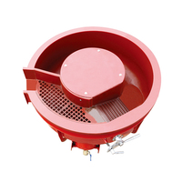חדש deisng 400L Rosler מכונה עיצוב מתכת ליטוש demurring רטט tumbling מכונת מתכת ציפוי מכונות