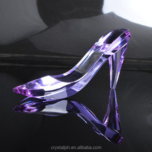 2023, lo último en ventas, elegantes zapatos de cristal púrpura de <span class=keywords><strong>Cenicienta</strong></span> para decoración de boda, regalo de San Valentín - Product Image 3