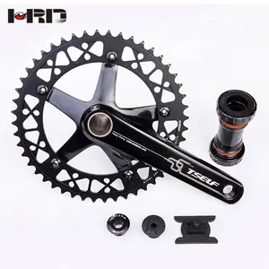 AZ1-AS232 الأنود الألومنيوم كرنك 170 مللي متر chainline 43 مللي متر جودة عالية الساخن بيع crankset ل الثابتة والعتاد دراجة كرنك مجموعة