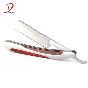 <span class=keywords><strong>Navaja</strong></span> <span class=keywords><strong>de</strong></span> Afeitar Recta <span class=keywords><strong>de</strong></span> Acero Inoxidable Reemplazable para Barbería, Cuchilla <span class=keywords><strong>de</strong></span> Afeitar para Hombre, Negra - Product Image 3