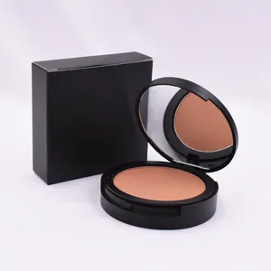 Custom Cosmetics Wholesale Single Color Compact Powder in Black Case Private Label