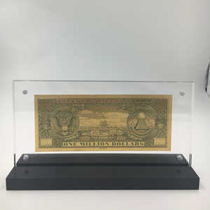 Americaパトリオットメモリーコレクション1万USドル24K金箔Banknoteマネー素敵なアクリルフレーム表示 - Product Image 2
