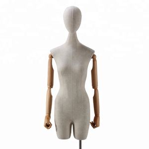 Torso femenino cuello largo ajustable costura maniquí - Product Image 1