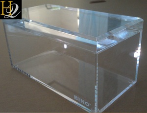 High Quality Customized Size <strong>clear</strong> Acrylic <strong>Display</strong> Storage <strong>Box</strong> with Hinged Lid - Product Image 5
