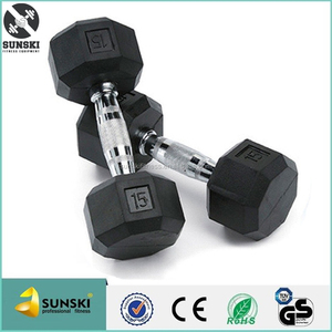 Rubber Gum CUFFLINK hexagonal and free weights with CUFFLINK s - Product Image 6