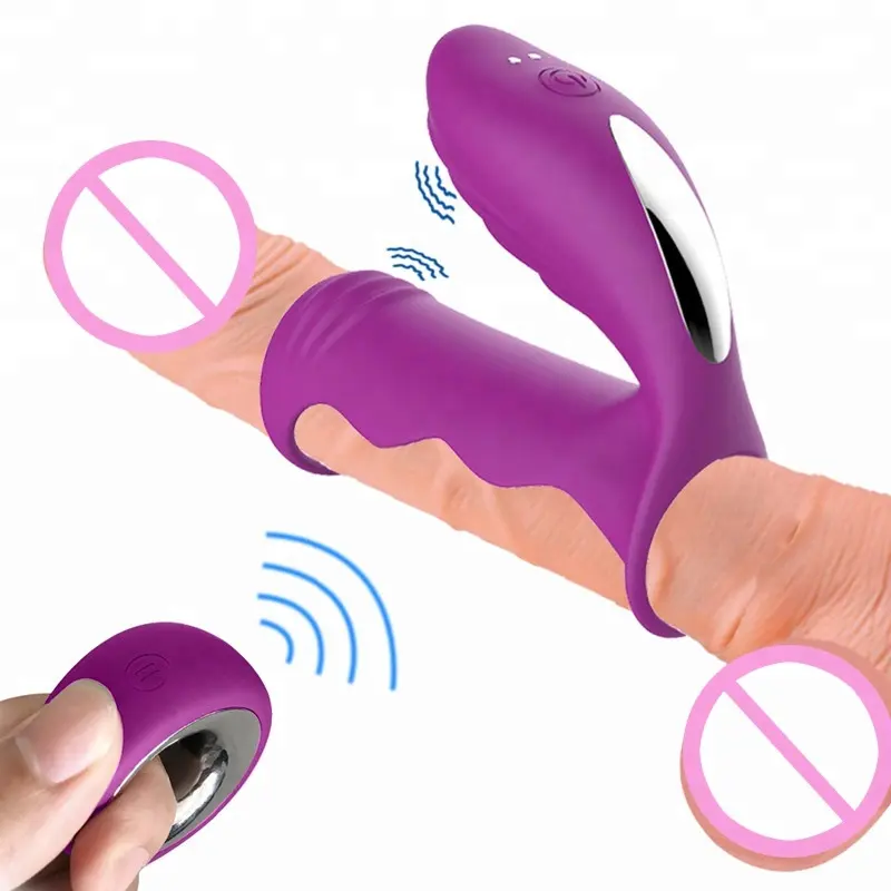 Remote Penis Massage Käfig Ring G-Punkt Klitoris Stimulation Cockring Massage Vibratoren