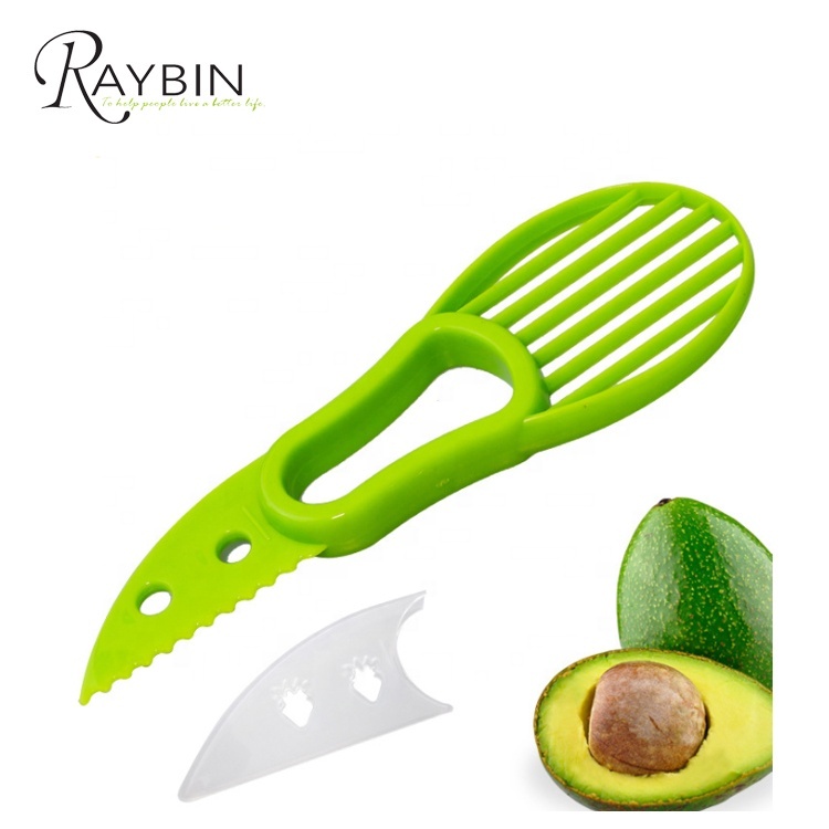 Хит продаж 3 в 1, слайсер для авокадо Raybin