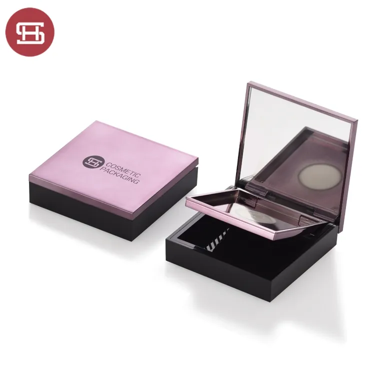 Wholesale newest empty square magnetic blush compact powder case