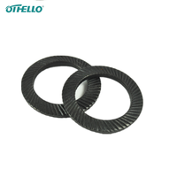 Belleville Disc Springs Spring Washers Serrated Wedge Style Washers 18-8 Stainless Steel Black Finish