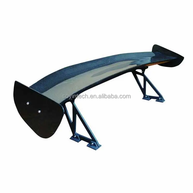 Car Body Parts mugen style carbon fiber rear spoiler universal wing