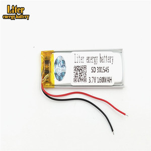Free shipping battery-powered product used 160 mah 3,7 v 301545 lipo battery pack - Product Image 3