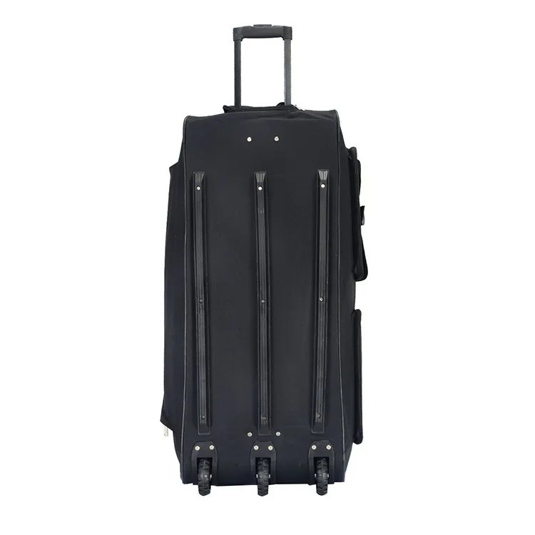 Prezzo di fabbrica grandi ruote impermeabili travellabili borse da viaggio con Logo personalizzato stampato Trolley valigia borsone