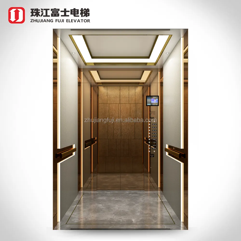 China Foshan Fuji Elevator Lift Fire Rated Frequency Inverter Passenger Elevator