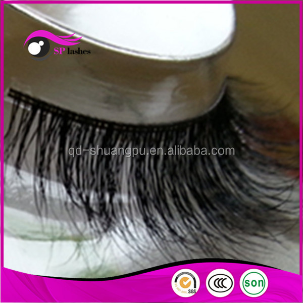 Private Label Paires 100% Réel Cheval Faux Cils Cheval Cheveux Faux Cils