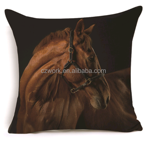Horses designs cotton linen 45x45 pillow waist cushion cover pillow case decorate custom throw pillow cover - Product Image 6