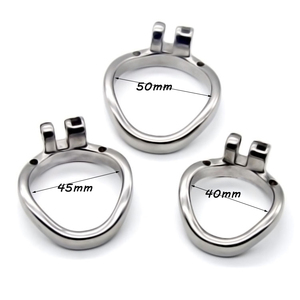 FAAK แหวนโค้ง6Cm SM Sex Products 304กรงอวัยวะเพศชายโลหะสแตนเลสสำหรับอุปกรณ์พรหมจรรย์ชายพร้อมกรงพรหมจรรย์สายสวน - Product Image 6