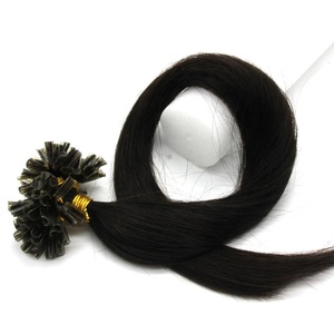 Venta al por mayor Keratin Nail U Tip Remy Extensiones de cabello humano 16-26 "Straight 100s Extensiones de cabello humano preadherido Cabello chino - Product Image 4