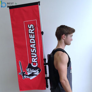 Bandera Publicitaria Exterior Tipo Mochila con Plumas - Product Image 6