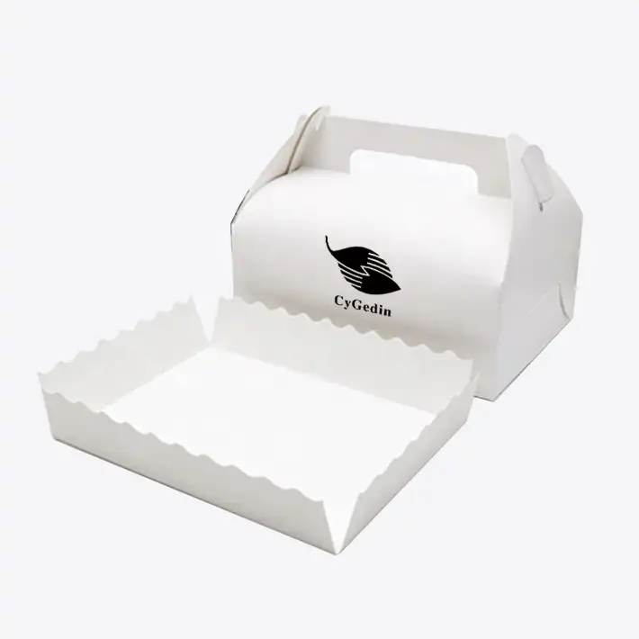 カスタムメイドの紙ベーカリーケーキクッキー梱包箱チーズケーキボックス