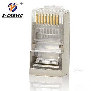 Connecteur <span class=keywords><strong>RJ45</strong></span> Cat6, connecteur Amp, connecteur 8 broches <span class=keywords><strong>RJ45</strong></span>, connecteur doré - Product Image 2