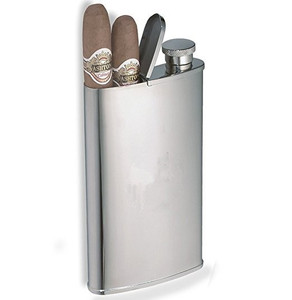 ส่วนบุคคลขวดสแตนเลสที่มีในตัวกรณีซิการ์ - Product Image 1