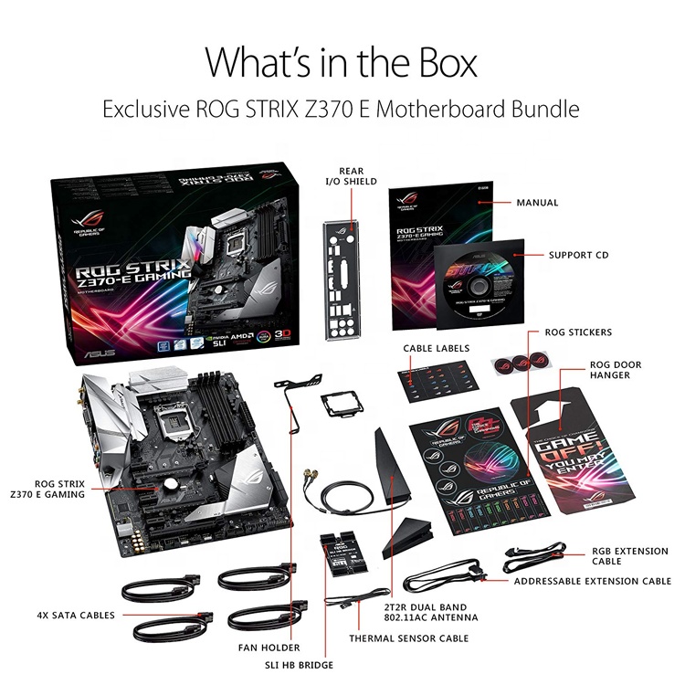 ASUS ROG STRIX Z370-E GAMING - Desktop Motherboard for Intel