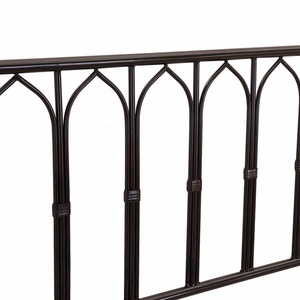 Letto in Metallo Stile Gotico Madonna Nero o Bianco Misura Matrimoniale <span class=keywords><strong>Queen</strong></span> King MB380 - Product Image 4