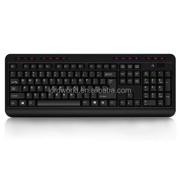 Free Sample Keyboard with Ultra-thin Multimedia Wired Keyboard for Wireless Keyboard Touchpad