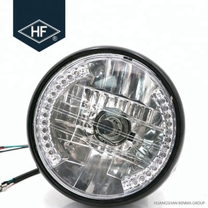 <span class=keywords><strong>Phare</strong></span> LED <span class=keywords><strong>rond</strong></span> de <span class=keywords><strong>moto</strong></span>, 6,5 w, 7 pouces, 12V GN/CG, <span class=keywords><strong>Vintage</strong></span> - Product Image 3