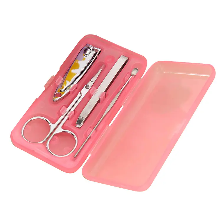 Wholesale 4pcs manicure kit personal use mini manicure set stainless steel nail care tools