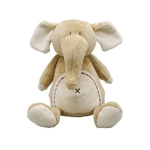 Handmade plush baby fabric toy kids gift elephant plush toy wholesale