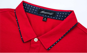 男士定制布马球衫延展性好白色马球中国品牌，升华马球衫定制t恤 - Product Image 5