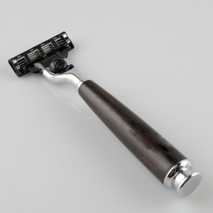 Phật Sơn Tùy Chỉnh Bền Vững Tái Sử Dụng Gỗ Xử Lý <span class=keywords><strong>3</strong></span> Lưỡi Tốt Nhất Cạo An Toàn Dao Cạo - Product Image 1