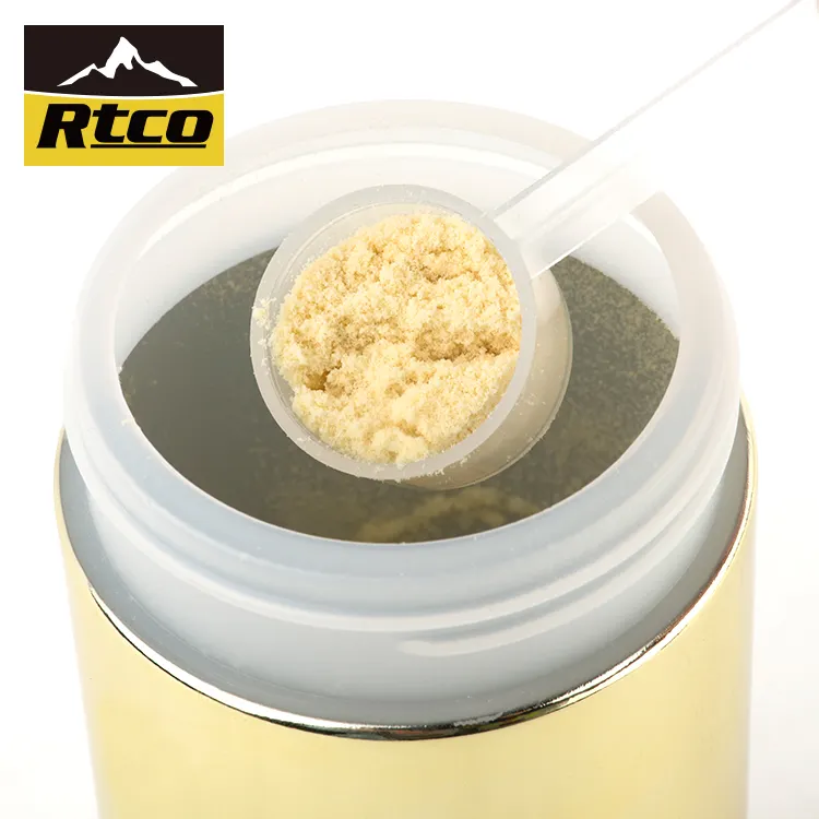 RTCO זול מחיר פלסטיק כרום HPDE בקבוק Superfood אריזה מייסון תוסף צנצנת